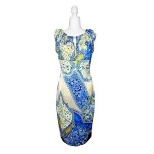 Roberto Cavalli Printed Silk Dress‎